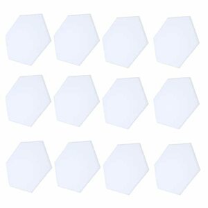 【中古】吸音パネル、12個の防音フォーム耐久性のある簡単な設置用六角(白い)