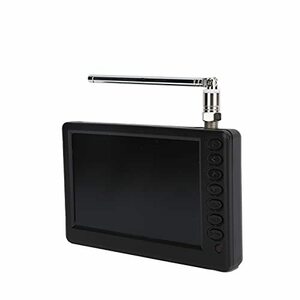 【中古】ポータブルデジタルテレビ、5インチデジタルテレビATSC TVポータブルデジタルテレビ、カーキャンプキッチンUSプラグ用充電式バッテ