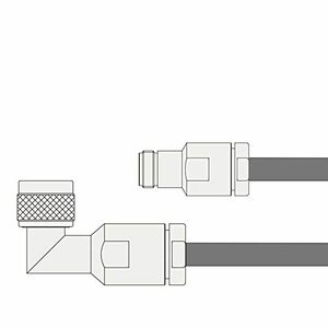 【中古】同軸ケーブル 8DFB NJ-NLP (NLP-NJ) 90m (インピーダンス:50Ω) 8D-FB 加工製作品 ツリービレッジ