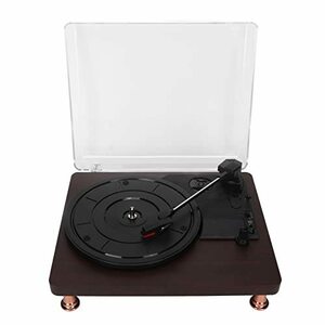 【中古】レコード プレーヤー ターン テーブル、Bluetooth レコード プレーヤー 手作り 100-240V レトロ エンターテイメント用 2