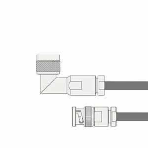 【中古】同軸ケーブル5DFB NLP-BNCP (BNCP-NLP) 10m (インピーダンス:50Ω) 5D-FB加工製作品ツリービレッジ