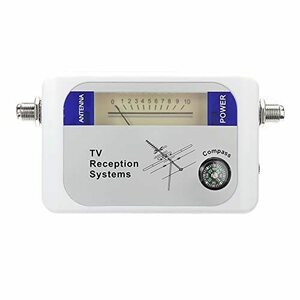 【中古】衛星信号検出器 DVB-T 衛星ファインダー デジタル TV 信号増幅器 コンパス付き土ファインダー デジタル空中地上 TV アンテナ信号メ