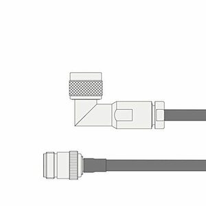 【中古】同軸ケーブル 5DFB NJ-NLP (NLP-NJ) 1m (インピーダンス:50Ω) 5D-FB 加工製作品 ツリービレッジ