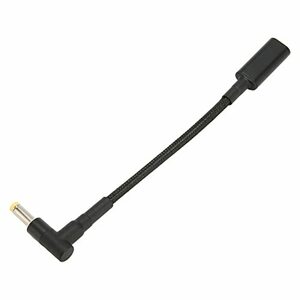 【中古】ラップトップ充電ケーブル USB Type C メス - 4.8x1.7mm オス アダプターケーブル アルミニウム合金 ナイロン 耐摩耗性