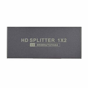 【中古】HD ビデオ スプリッター、100?240V 4K 60Hz HDCP2.2 1 入力 2 出力 HD マルチメディア インターフェイス ス
