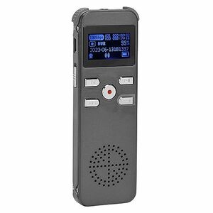 【中古】ボイスレコーダー タイムスタンプ機能 デュアルマイク 電源オフ タイミング保存 録音 MP3プレーヤー デジタルボイスレコーダー (8G