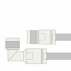 【中古】同軸ケーブル 10D2V NLP-NP (NP-NLP) 2m (インピーダンス:50Ω) 10D-2V 加工製作品 ツリービレッジ