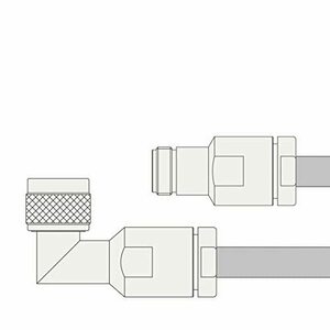 【中古】同軸ケーブル 10D2V NJ-NLP (NLP-NJ) 60cm (0.6m) (インピーダンス:50Ω) 10D-2V 加工製作品 ツリ