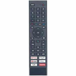 【中古】ERF3F80H 交換用音声リモコン Hisense 2021 A6シリーズテレビ 43A6G 50A6G 55A6G 60A6G 65A6