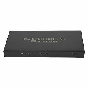 【中古】HD マルチメディア インターフェイス 2.0 スプリッター、複製画面アダプター HDCP2.2 18Gbps 100?240V 1 入力