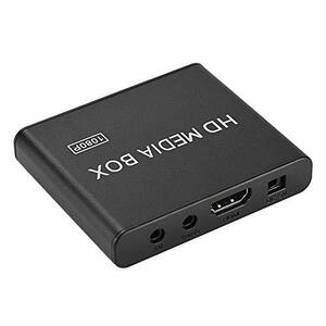 【中古】HDMIメディアプレーヤー フルHD ミニボックスメディアプレーヤー 1080P HDMIデジタルメディアプレーヤーボックス ポータブル サ