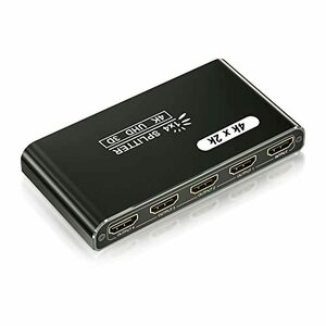 【中古】HDMI スプリッター 1 in 4 Out、ORIKLON 4K@30Hz HDMI スプリッター 4ポート付き、4ウェイ電源HDMI出力