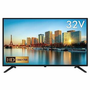 【中古】グリーンハウス 32型液晶テレビ HD対応 日本メーカー製LSI搭載でくっきりと見やすい広視野角パネル GH-TV32B-BK