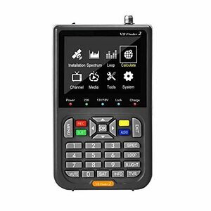 【中古】アンテナチェッカー V8 Finder2 メーター衛星信号ファインダー Dvb-s2x/s2/s Wifi 2.4g デジタル 1080p