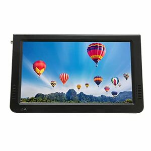 【中古】ポータブル LED TV、吸盤付きポータブル LED TV、12V 車用充電器、10 インチ高感度チューナー充電式 ATSC デジタル TV