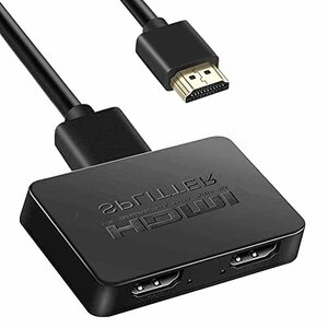 【中古】Yicdfur hdmi 分配器 1入力2出力 4k HDMI スプリッター 2ポートに対応 1入力2出力のスプリッター 2画面同時出力 3