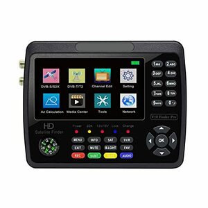 【中古】アンテナチェッカー V10 Pro サテライト ファインダー シグナル メーター 衛星 TV シグナル ファインダー DVB-S/S2/S2