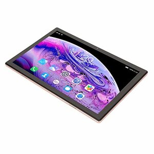 【中古】ゲーミングタブレット、タイプC充電充電式バッテリー HDタブレット ゴールド 1920x1200 旅行用 子供用 (USプラグ)