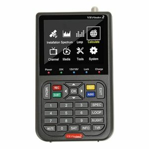 【中古】衛星ファインダーメーター、S2X/S2/S用3.5インチHD LCD、MPEG-2/MPEG-4信号レシーバーデコーダー