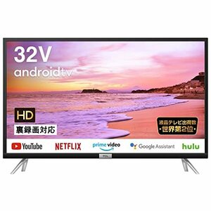 【中古】TCL 32V型 ハイビジョン 液晶TV 地デジ/BS/CS android TV搭載 32S518K