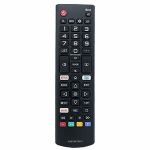 【中古】AKB75675301 リモコン 交換用 LG UHD 4K スマートテレビ 43UM7400PLB 49UM71007LB 49UM710