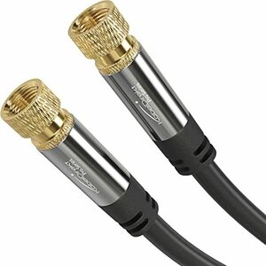 【中古】CableDirect ? SATケーブル 同軸ケーブル 衛星ケーブル ? 多層シールドと破損防止金属Fコネクタ付きテレビケーブル ? 50