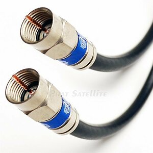 【中古】PHAT SATELLITE INTL 3フィート 米国製 3倍シールド 18AWG 75オーム 難燃 CMR RG6 同軸ケーブル HD