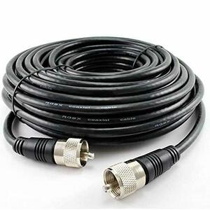 【中古】CablesOnline 110?ft rg-8?/ U Mini同軸UHF pl-259オス/オスグレーアンテナケーブル( r-u8110