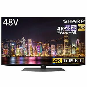 【中古】シャープ 48V型 有機EL テレビ AQUOS OLED 4T-C48CQ1 4K チューナー内蔵 Android TV Medalist