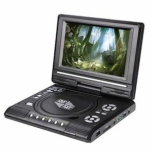 【中古】Bidbory ポータブル DVD ビデオ プレーヤー大型 LCD スクリーンポータブル EVDPlayer 高鮮明度 英国プラグ