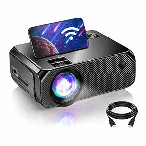 【中古】Mini Projector for Movies LED Home Cinema 1080P Video Projector Full H