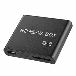 【中古】1080P HD ミニボックスメディアプレーヤー USB サポート RM/RMVB、H.264、WMV9/VC-1、美しい外観、フルデジタル
