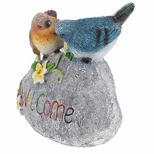 【中古】SWOOMEY 鳥歓迎の像 鳥の芝生の飾り 庭のウェルカムサイン 庭の歓迎の像 庭園のウェルカム彫刻 屋外ウェルカム装飾 庭の歓迎の彫像