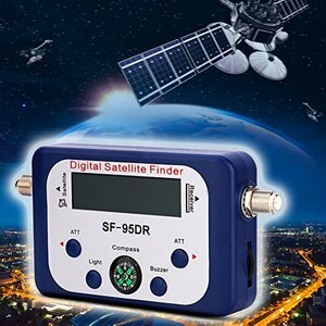 【中古】衛星ファインダー、夜間用LCDデジタル衛星放送ミニ多機能信号計