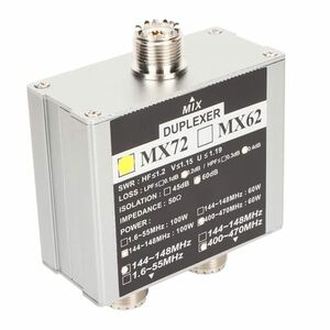 【中古】MX72 HAM アンテナ コンバイナー、プロ仕様の簡単設置高性能 VHF UHF 多周波トランジット ステーション