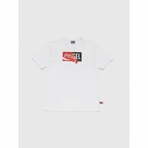 DIESEL Tシャツ Coca-Cola コカコーラ コラボ ロゴ　ホワイトS