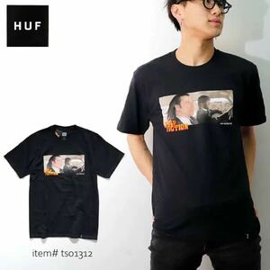 HUF x PULP FICTION Tシャツ ROYALE WITH CHEESE S/S TEE パルプ・フィクション 映画 コラボ　ブラック Sサイズ　ハフ