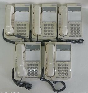 * Fujitsu business phone telephone machine iss phone 20B[FC755B1]5 pcs. set USED goods ②*