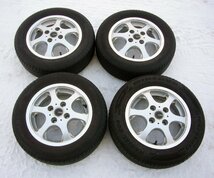 ☆Citta シッタ 13インチホイル【4.5J 4H 100+45】夏タイヤ 165/65R13 USED品☆_画像1