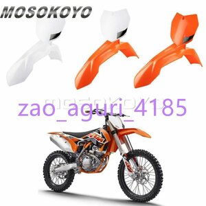 モトクロスダートバイクフロントフェンダー + フロントナンバープレート KTM SX XC SX-F XC-W EXC-F 150 200 350 500 450