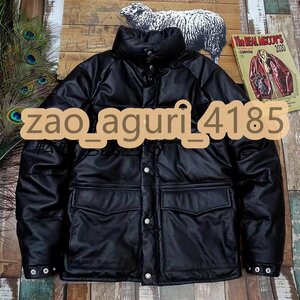 ● Простая кожаная куртка для кожи кожи для кожи на искренний кожаная белая утка мужская модная защита от холодной защиты S -5xl Z721