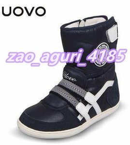 e Hot Uovo Brand Winter Boots Girls 'Son of the Son Fashion Short Boots _20.5см