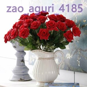  искусственный цветок искусственный цветок шелк цветок букет rose аранжировка букет высококлассный подарок праздник свадьба роза 30шт.@ красный 