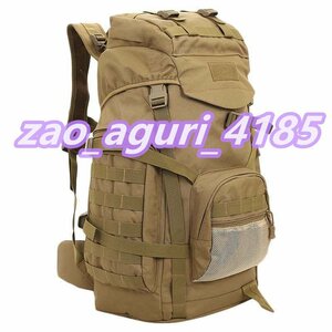 バックパック、ザック　ACU Molle 60 Lキャンプリュックサック ミリタリーバックパック大防水バックパック迷彩ハイキングアウトドア