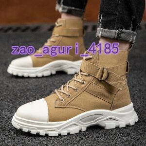  new goods short boots men's western boots military boots Work boots work shoes engineer boots 24.5cm~27cm selection possible khaki 