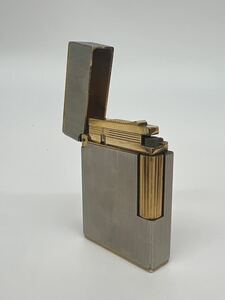 S.T.Dupont デュポン ライター ヴィンテージ　 シルバー×ゴールド　ガスライター　喫煙具　喫煙グッズ　GST011102【動作未確認】