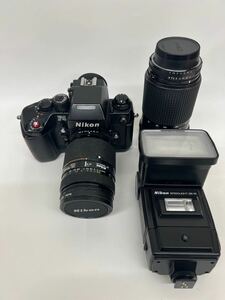 【稼働】Nikon ニコン F4 AF 一眼レフフィルムカメラ オートフォーカス　替レンズ・フラッシュ付　GST012001