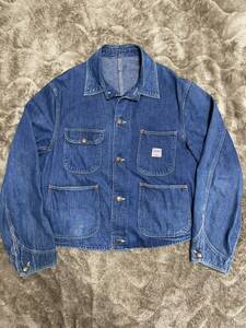  Vintage 40s 50s BIG MAC coverall engineer jacket large war Denim USA made big Mac Lee store brand pe needs Short 