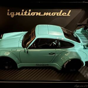 [絶版品] 1/18 IG2479 RWB 930 Light Blue ignition model イグニッションモデル Porsche ポルシェ RAUH-Welt BEGRIFF 964 911 993の画像2