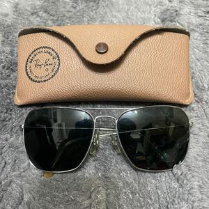 '80s ビンテージレイバン B&L RAY-BAN USA シルバーフレーム58m16 ケース付き